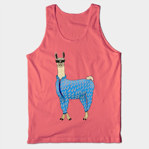 Pajama Llama Tank Top by SnailAndCo